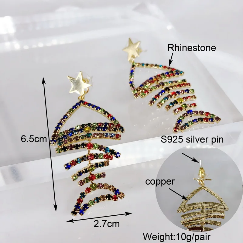 F.J4Z New Brand Anti-allergy Pin Women Earrings Luxurious Sparkling Cyrstal Earrings Copper Fish Skeleton Earrings Gifts
F.J4Z New Brand Anti-allergy Pin Women Earrings Luxurious Sparkling Cyrstal Earrings Copper Fish Skeleton Earrings Gifts