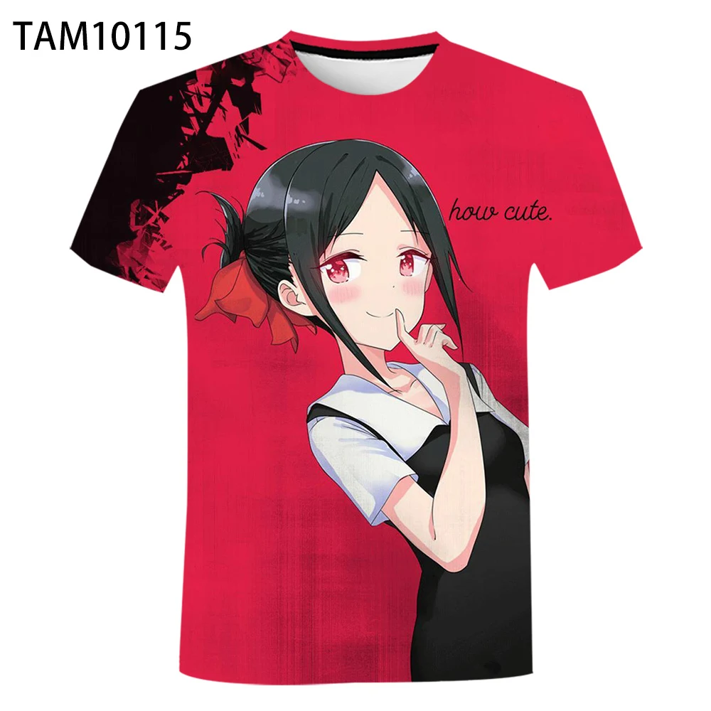 SONSPEE Anime Kaguya Sama Love Is War Sexy Character T Shirt 3D Print Men Women Summer Short Sleeve Casual Streetwear Tops F63
SONSPEE Anime Kaguya Sama Love Is War Sexy Character T Shirt 3D Print Men Women Summer Short Sleeve Casual Streetwear Tops F63