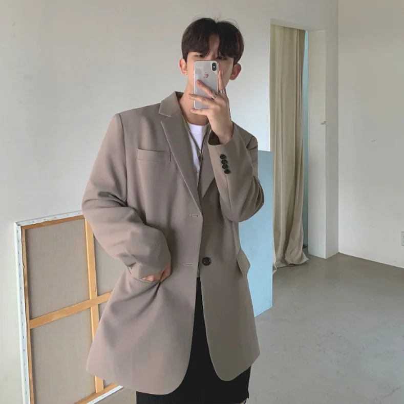 Leisure suit black slim suit with long sleeves handsome trend joker small suit new spring and autumn
Leisure suit black slim suit with long sleeves handsome trend joker small suit new spring and autumn