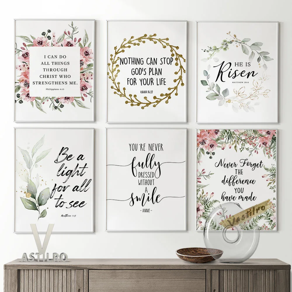 Scripture Quote Modern Minimalist Calligraphy Art Prints Poster Bible Verse Flower Greenery Watercolor Christian Home Decor Gift
Scripture Quote Modern Minimalist Calligraphy Art Prints Poster Bible Verse Flower Greenery Watercolor Christian Home Decor Gift