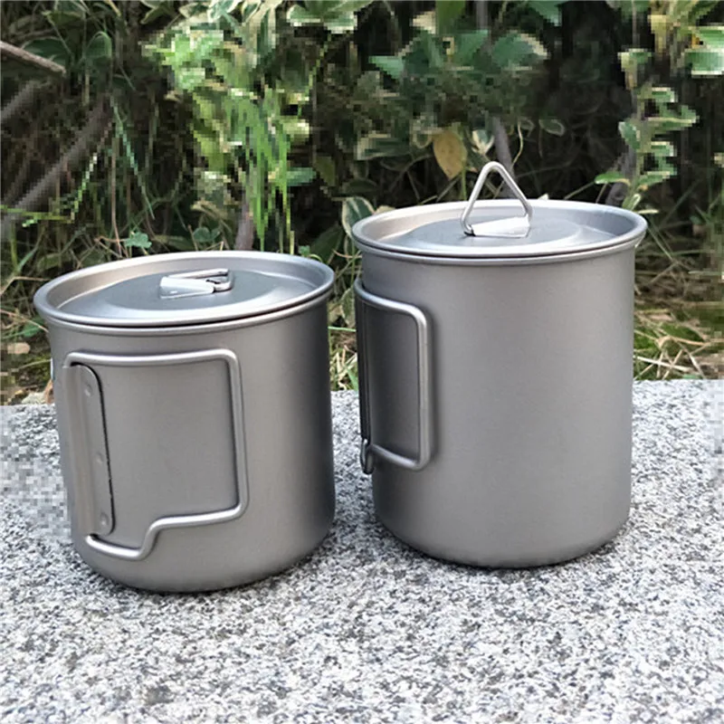 Ultralight Titanium Cup Outdoor Portable Mug Camping Supplies Picnic Water Cup With Foldable Handle 350ml/ 420ml / 550ml / 750ml
Ultralight Titanium Cup Outdoor Portable Mug Camping Supplies Picnic Water Cup With Foldable Handle 350ml/ 420ml / 550ml / 750ml
