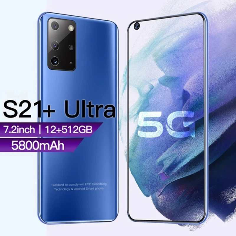 Galay S21+Ultra Mobile Phones 7.2 Inch Left screen 8 512GB 5800mAh 4G 5G Network Andorid 10.0 Global Version 8 512GB Smartphone
Galay S21+Ultra Mobile Phones 7.2 Inch Left screen 8 512GB 5800mAh 4G 5G Network Andorid 10.0 Global Version 8 512GB Smartphone