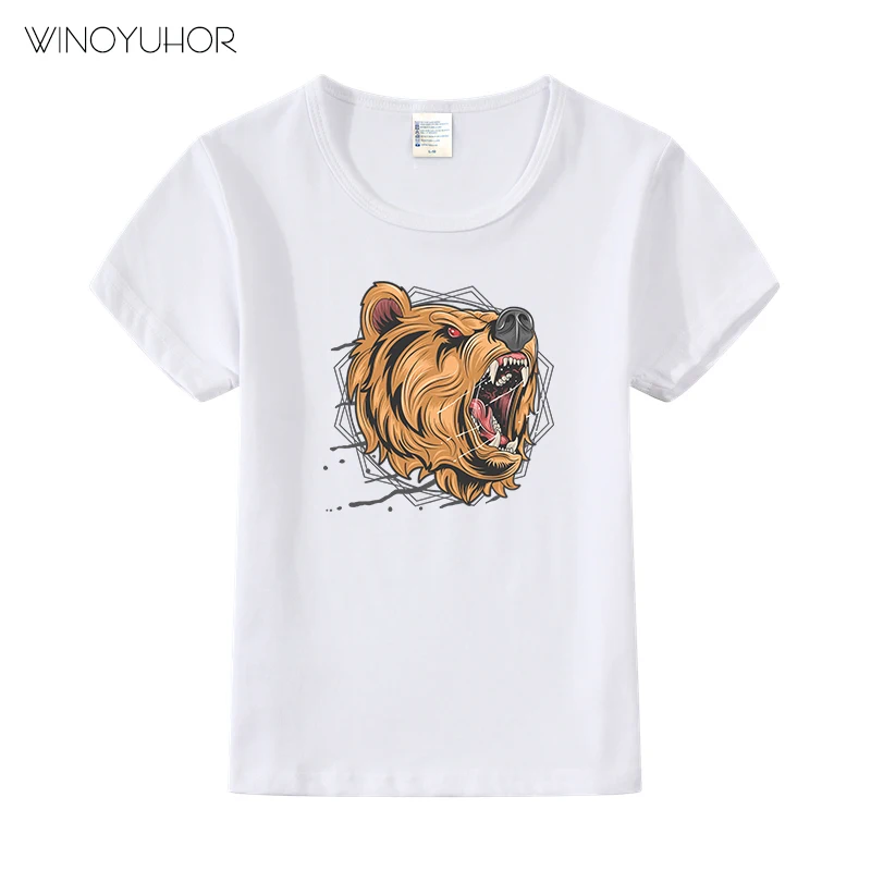 2021 Hot Sale Kids Tshirt Cool Grizzly Bear Cartoon Print Clothes Summer Harajuku T-Shirt For Boys Girls Tops Tee
2021 Hot Sale Kids Tshirt Cool Grizzly Bear Cartoon Print Clothes Summer Harajuku T-Shirt For Boys Girls Tops Tee