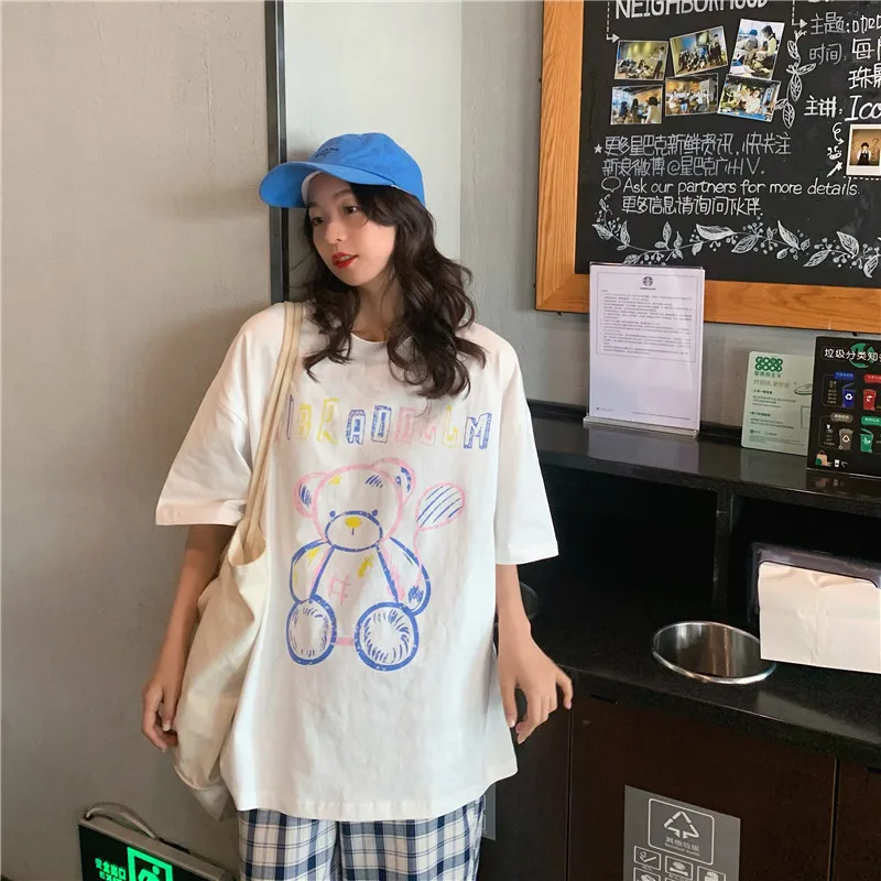 XZ1222 2021 новая свободная и универсальная нижняя рубашка средней длины топ с коротким рукавом женская футболка
XZ1222 2021 новая свободная и универсальная нижняя рубашка средней длины топ с коротким рукавом женская футболка