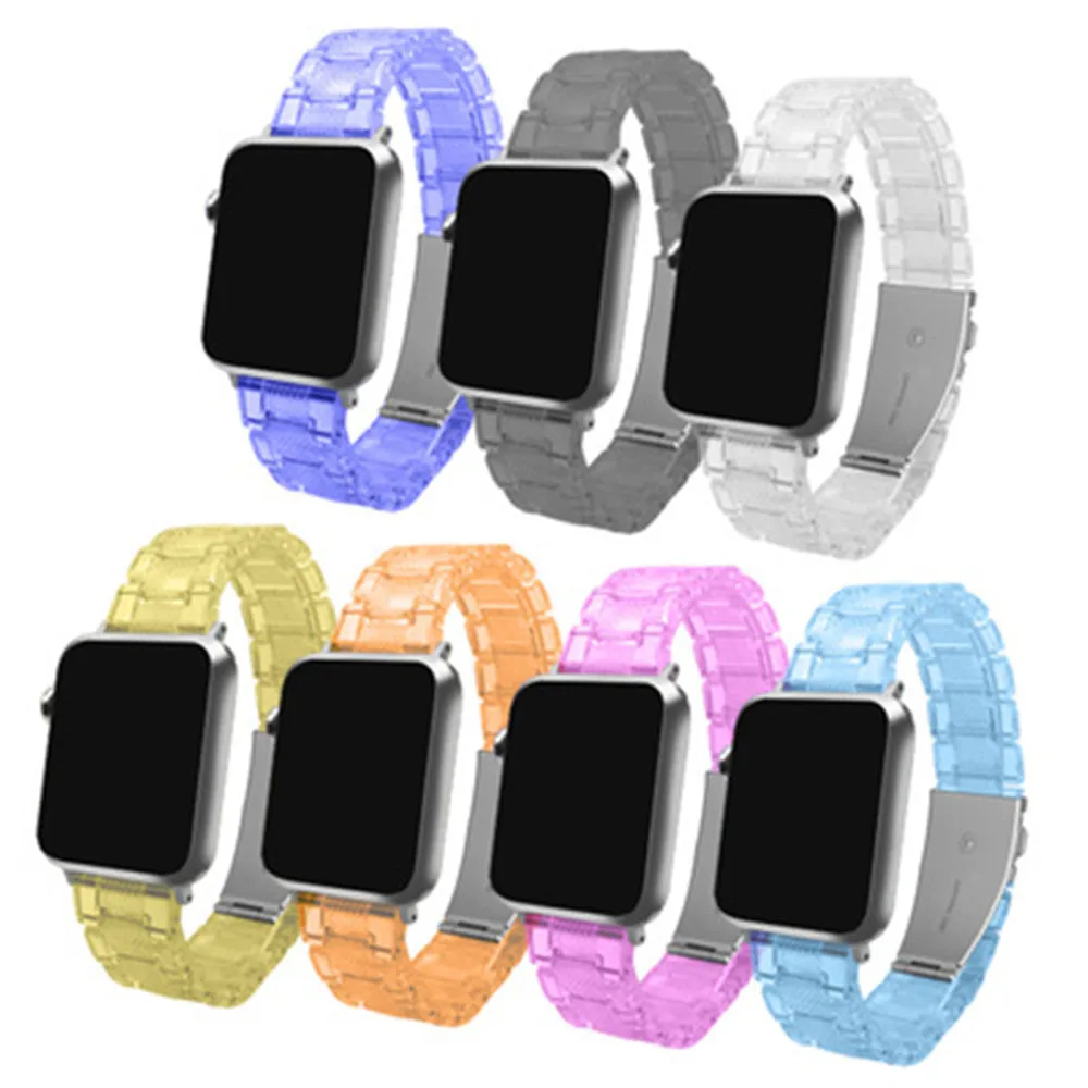 Resin Band for Apple Watch Bands 44mm 40mm Women Men Bracelet Metal Buckle Strap for iwatch Series 6 5 SE 4 3 2 1 42mm 38mm
Resin Band for Apple Watch Bands 44mm 40mm Women Men Bracelet Metal Buckle Strap for iwatch Series 6 5 SE 4 3 2 1 42mm 38mm