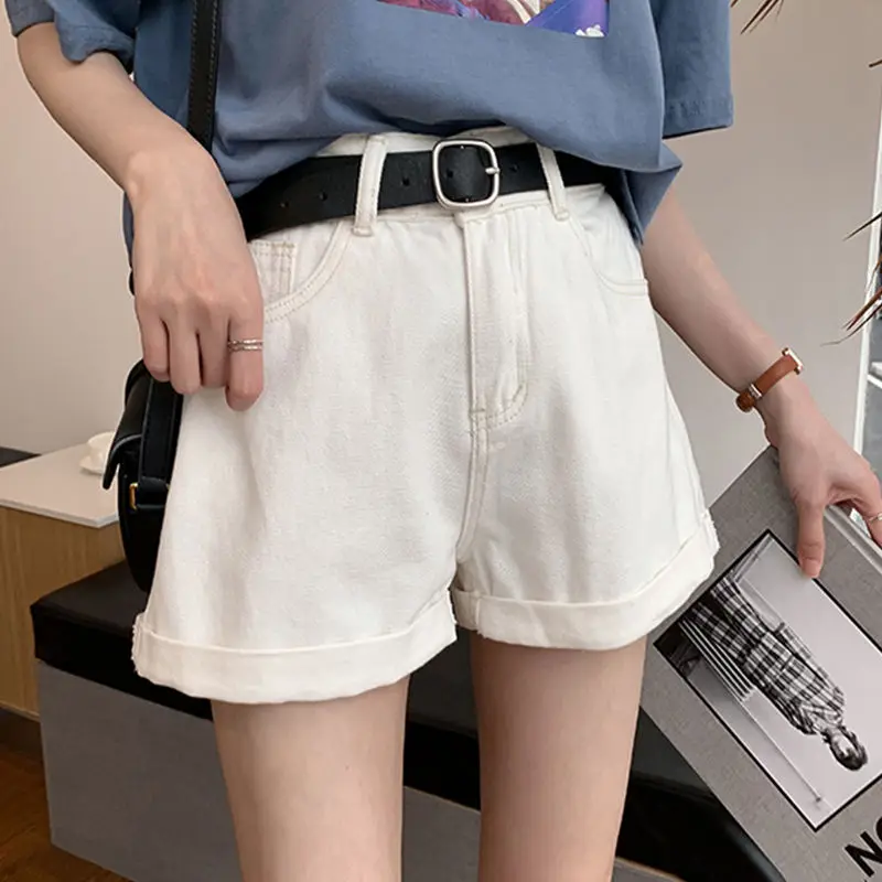 Ailegogo New Summer Women High Waist Black Denim Shorts With Belt Casual Female Solid Color Wide Leg Loose Fit Blue Jeans Shorts
Ailegogo New Summer Women High Waist Black Denim Shorts With Belt Casual Female Solid Color Wide Leg Loose Fit Blue Jeans Shorts