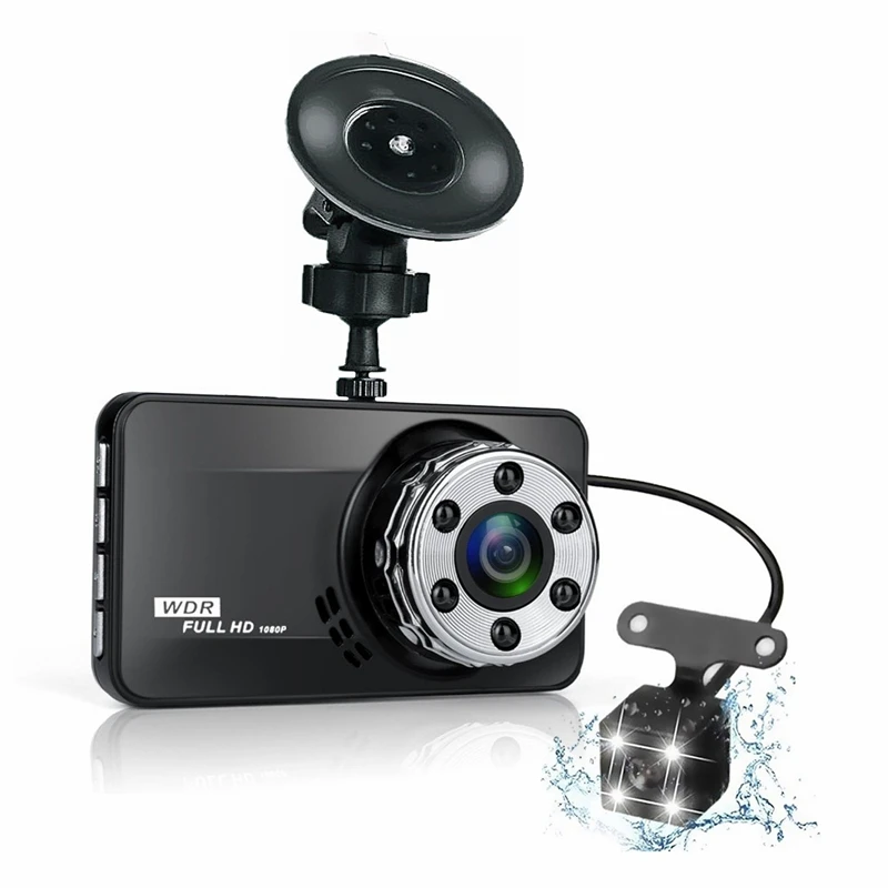 Dash Cam Front And Rear 1080P Full HD Dual DVR Dash Camera For Cars 170 Wide Angle With LCD Display And G-Sensor
Dash Cam Front And Rear 1080P Full HD Dual DVR Dash Camera For Cars 170 Wide Angle With LCD Display And G-Sensor