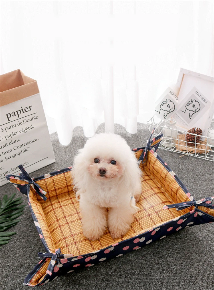 Dog Cooling Mat Kennel Double Side Washable Rattan Cushion Sleeping Bed Foldable Pad For Cat Dog Sofa Bed Dog Nest Pet Products
Dog Cooling Mat Kennel Double Side Washable Rattan Cushion Sleeping Bed Foldable Pad For Cat Dog Sofa Bed Dog Nest Pet Products