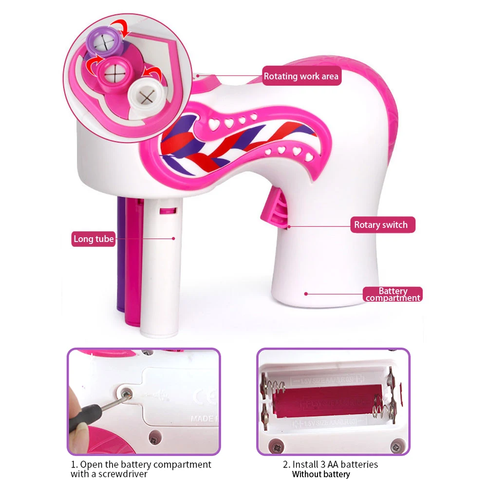 Girl Automatic Hair Braider Electric DIY Weave Machine Toy Twist Knitting Roll Twisted Braiding Styling Tools | Игрушки и хобби