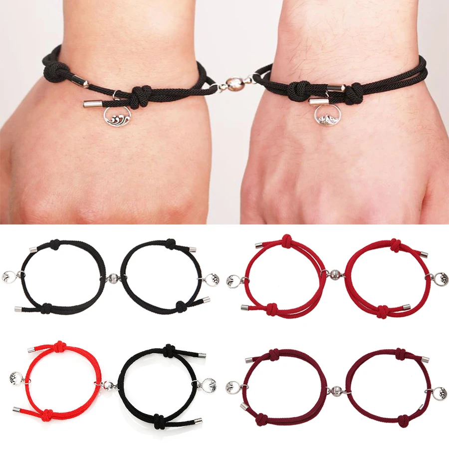 2pcs Couple Magnet Creative Handmade Bracelets Men and Women Charm Girl Bracelet Jewelry Lover Valentine's Day Gift
2pcs Couple Magnet Creative Handmade Bracelets Men and Women Charm Girl Bracelet Jewelry Lover Valentine's Day Gift