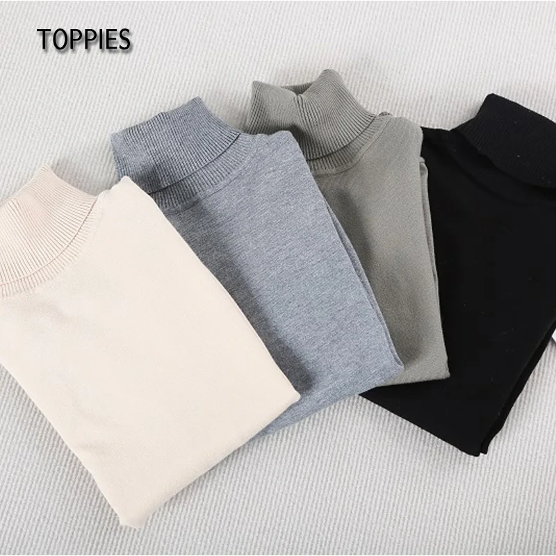 Toppies 2021 Autumn Winter Basic Slim Turtleneck Sweater Women Jumper Knitted Tops Pullovers White Sweaters
Toppies 2021 Autumn Winter Basic Slim Turtleneck Sweater Women Jumper Knitted Tops Pullovers White Sweaters