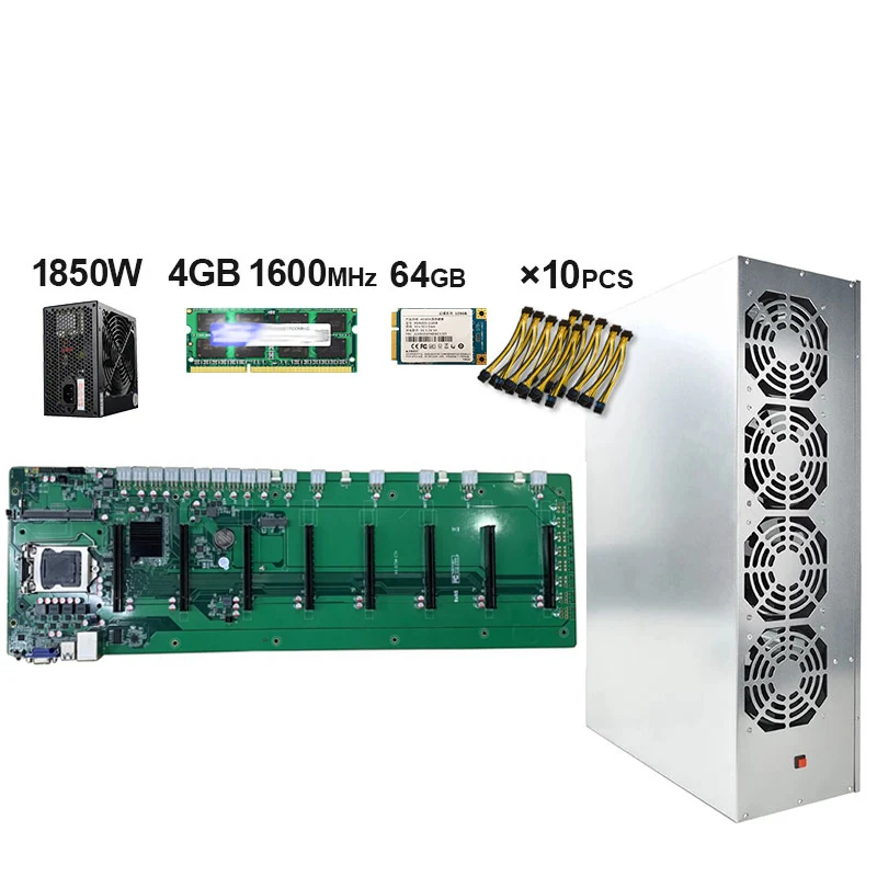 Комплект материнской платы 8 GPU для майнинга, 128 ГБ MSATA SSD кабель питания, криптоэфириум, низкая мощность с 4 Гб RAM, чехол для майнинга
Комплект материнской платы 8 GPU для майнинга, 128 ГБ MSATA SSD кабель питания, криптоэфириум, низкая мощность с 4 Гб RAM, чехол для майнинга