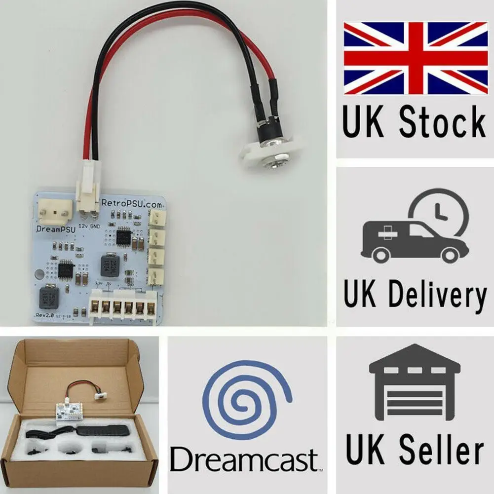 Sega Dreamcast DC Dream PSU DreamPSU Retro Replacement *Not Supply board w/ PICO Wholesale Power DreamPSU L6K7
Sega Dreamcast DC Dream PSU DreamPSU Retro Replacement *Not Supply board w/ PICO Wholesale Power DreamPSU L6K7