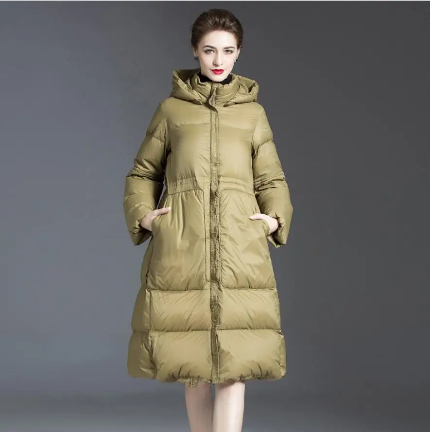 2020 Winter Women 90% White Duck Down Jacket Thicken warm hooded Parkas Long Coat Female fluffy down Jackets s94
2020 Winter Women 90% White Duck Down Jacket Thicken warm hooded Parkas Long Coat Female fluffy down Jackets s94