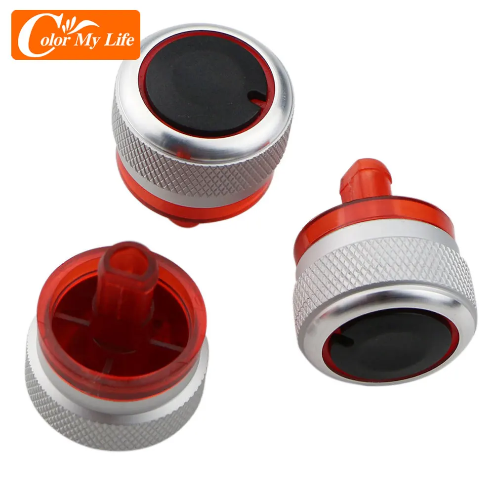 3 шт./компл. ручка панели переменного тока для Peugeot 206 207 2005 - 2011 Citroen C2 AC ручки