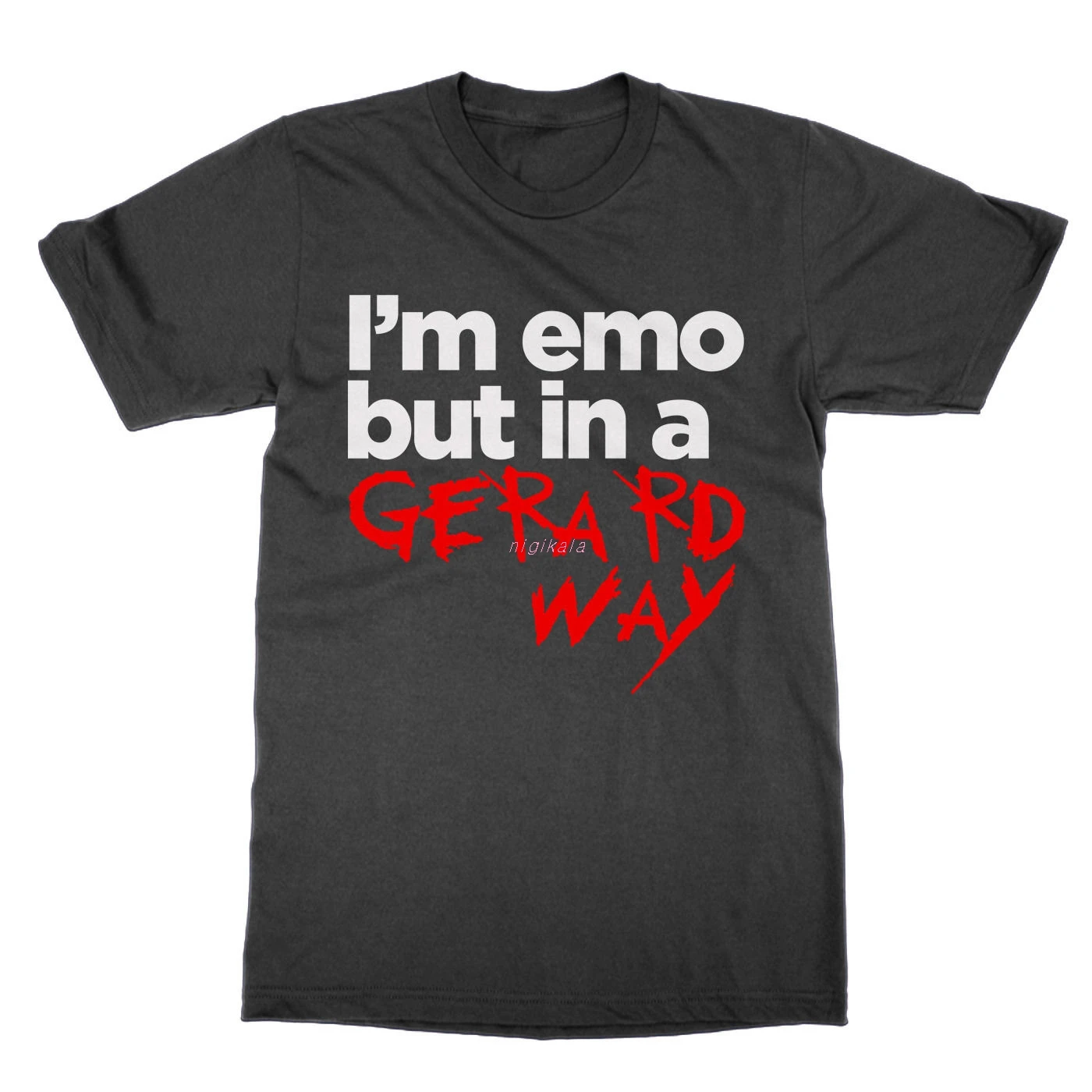 Фото Мужская футболка с эмблемой I'm Emo летняя в стиле унисекс Gerard Way|Мужские футболки|