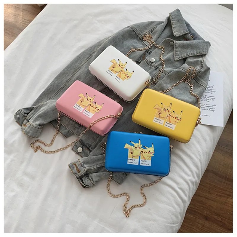 New Pokemon Casual Chain Crossbody Bag Pikachu Anime PU Leather Woman's Shoulder Bags Fashion Cute Crossbody Bags Girls Gifts
New Pokemon Casual Chain Crossbody Bag Pikachu Anime PU Leather Woman's Shoulder Bags Fashion Cute Crossbody Bags Girls Gifts