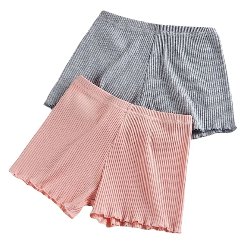 Ladies Women Summer Safety Pants Thread Ribbed Striped Seamless Stretchy Underpants Solid Color Ruffled Agaric Hem Boxer Shorts
Ladies Women Summer Safety Pants Thread Ribbed Striped Seamless Stretchy Underpants Solid Color Ruffled Agaric Hem Boxer Shorts