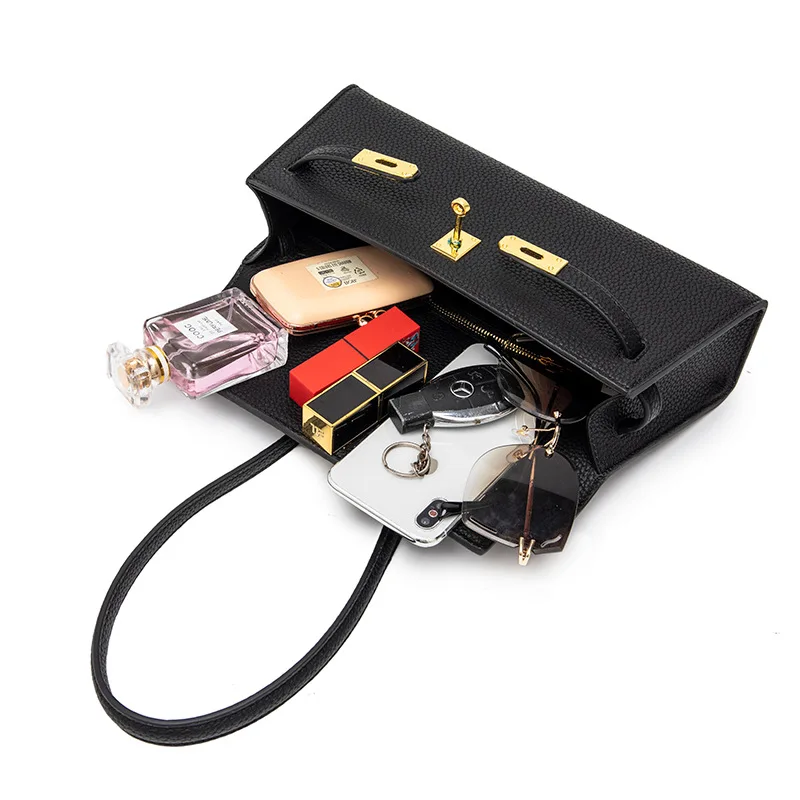 Genuine Leather Kelly bag Designer bag satchel handbag lady bag Lipstick Bag luxury brand sac de luxe femme mochila bolso mujer
Genuine Leather Kelly bag Designer bag satchel handbag lady bag Lipstick Bag luxury brand sac de luxe femme mochila bolso mujer