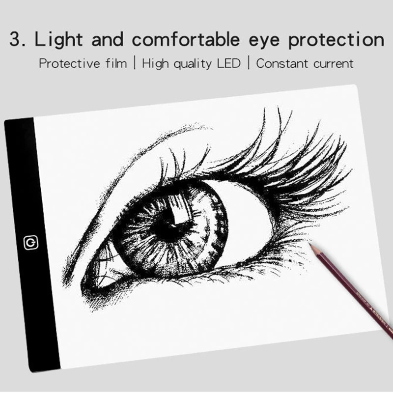 A4 LED Digital image Pad Drawing Tablet USB LED Light Copy Board Electronic Art Graphic Writing Painting Table
A4 LED Digital image Pad Drawing Tablet USB LED Light Copy Board Electronic Art Graphic Writing Painting Table