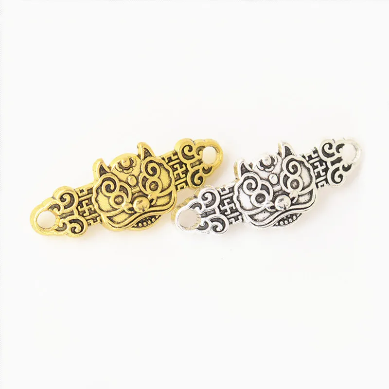 20 PCS 11x27mm Antique Gold Color/Silver Plated Auspicious Bracelet Connector Accessories For DIY Jewelry Making
20 PCS 11x27mm Antique Gold Color/Silver Plated Auspicious Bracelet Connector Accessories For DIY Jewelry Making