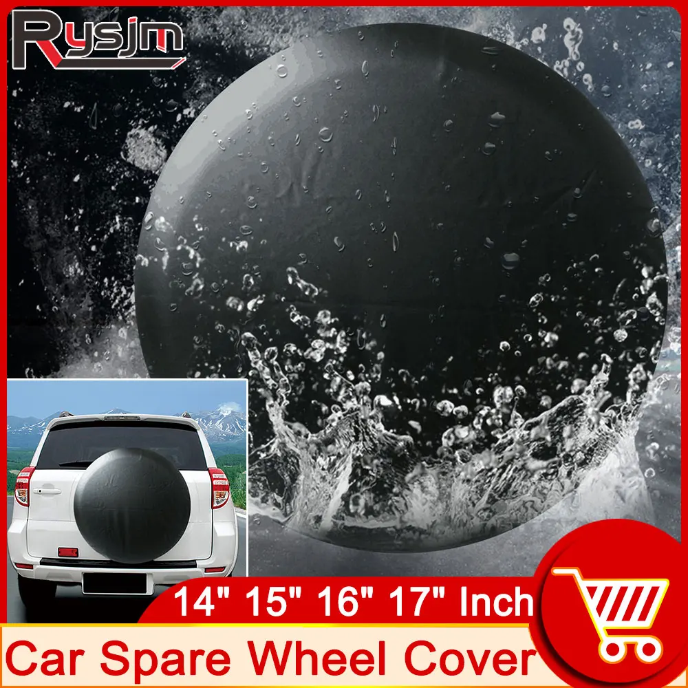 Spare Tyre Cover Universal Black Car 4WD 4X4 Wheel Tire Covers 14" 15" 16" 17" Fit All Size Tire Car Accessories Tire Valve Caps
Spare Tyre Cover Universal Black Car 4WD 4X4 Wheel Tire Covers 14" 15" 16" 17" Fit All Size Tire Car Accessories Tire Valve Caps