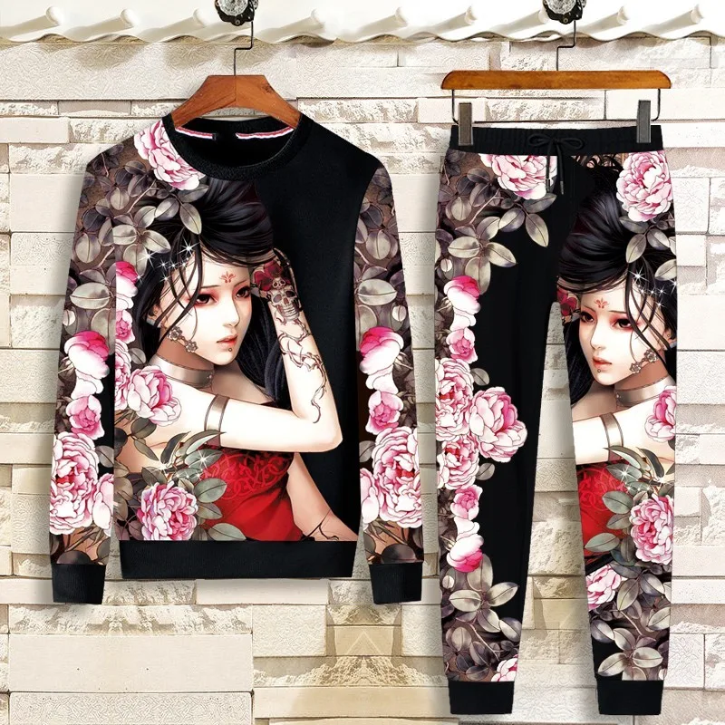 High Street Mens Casual Sports 3Pcs Outfits Long Sleeve O-Neck Sweatshirts Drawstring Waist Full Length Pants Plus Size M-5XL
High Street Mens Casual Sports 3Pcs Outfits Long Sleeve O-Neck Sweatshirts Drawstring Waist Full Length Pants Plus Size M-5XL