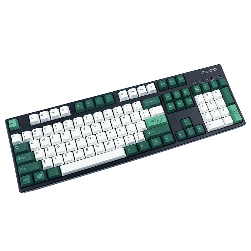 

Клавиатура с подставкой для механической клавиатуры PBT, 144 клавиш, клавиши GMK, ботанические клавиши, вишневый профиль с ISO Enter 6U 6.5U 7U, пропускна...