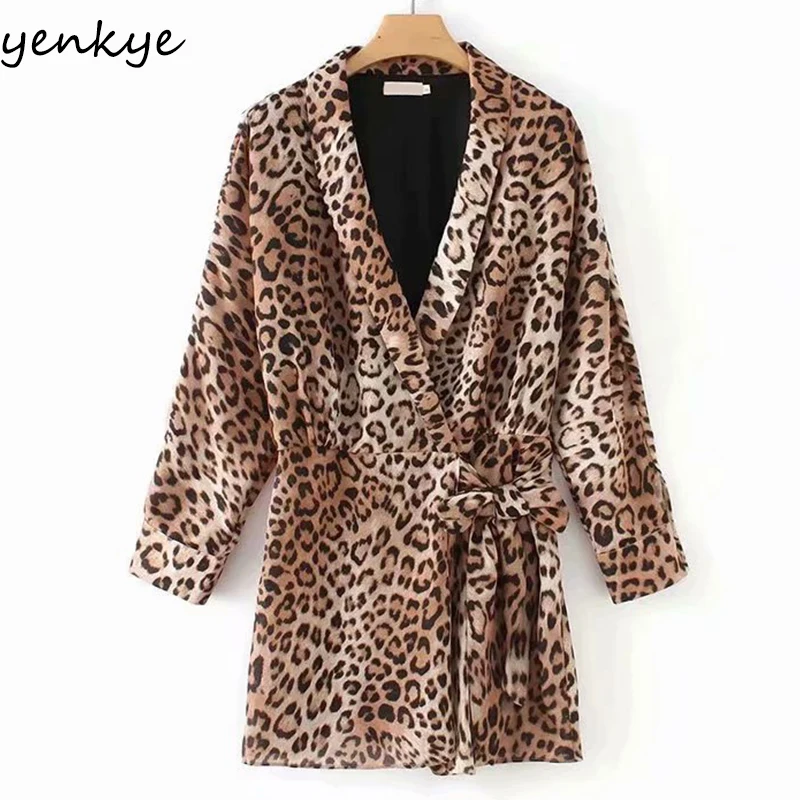 YENKYE Vintage Leopard Jumpsuit Women Cross V Neck Long Sleeve Casual Sexy Overalls Short Playsuit Plus Size Monos Mujer
YENKYE Vintage Leopard Jumpsuit Women Cross V Neck Long Sleeve Casual Sexy Overalls Short Playsuit Plus Size Monos Mujer
