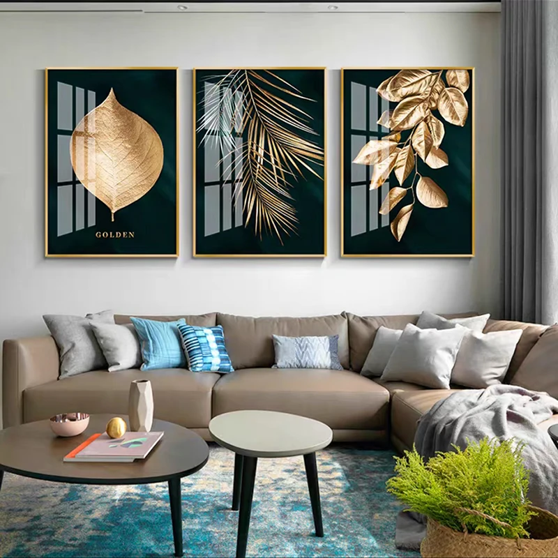 Golden Plant Leaves Abstract Poster Picture Wall Modern Style Canvas Print Art Painting for Aisle Living Room Unique Decoration
Golden Plant Leaves Abstract Poster Picture Wall Modern Style Canvas Print Art Painting for Aisle Living Room Unique Decoration