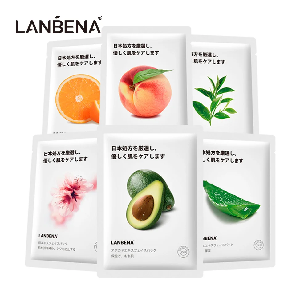 LANBENA Face Mask Lighten Tighten Brighten Whitening Moisturizing Water Fruit Plant Extract Masks Skin Essence Facial Care Sets
LANBENA Face Mask Lighten Tighten Brighten Whitening Moisturizing Water Fruit Plant Extract Masks Skin Essence Facial Care Sets