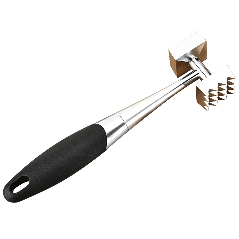 Kitchen Tools Zinc Alloy Meat Hammer Double-sided Design with Hanging Hole Handle Heavy Duty
Kitchen Tools Zinc Alloy Meat Hammer Double-sided Design with Hanging Hole Handle Heavy Duty