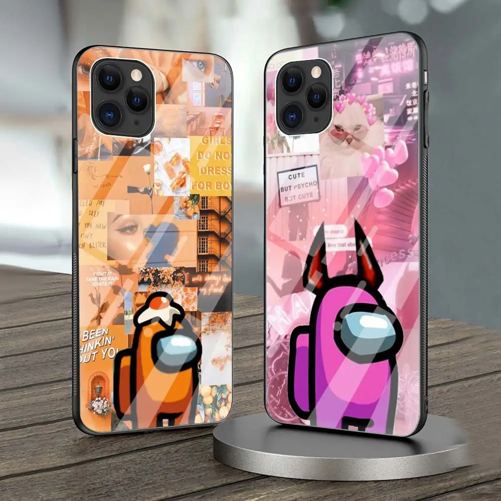 Among Us Cute Stars Game Phone Case For iPhone 11 Pro MAX Cover For iPhone 12 Pro XR X XS 7 8 Plus SE 2020 Glass Luxury Shell
Among Us Cute Stars Game Phone Case For iPhone 11 Pro MAX Cover For iPhone 12 Pro XR X XS 7 8 Plus SE 2020 Glass Luxury Shell