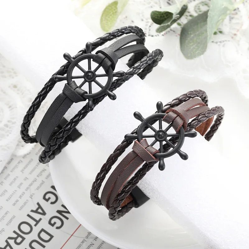 2021 New Trend Wild Simple Korean Fashion Style Women's Bracelet Retro Rudder Jewelry Couple Bracelets On Hand Men's Accessories
2021 New Trend Wild Simple Korean Fashion Style Women's Bracelet Retro Rudder Jewelry Couple Bracelets On Hand Men's Accessories