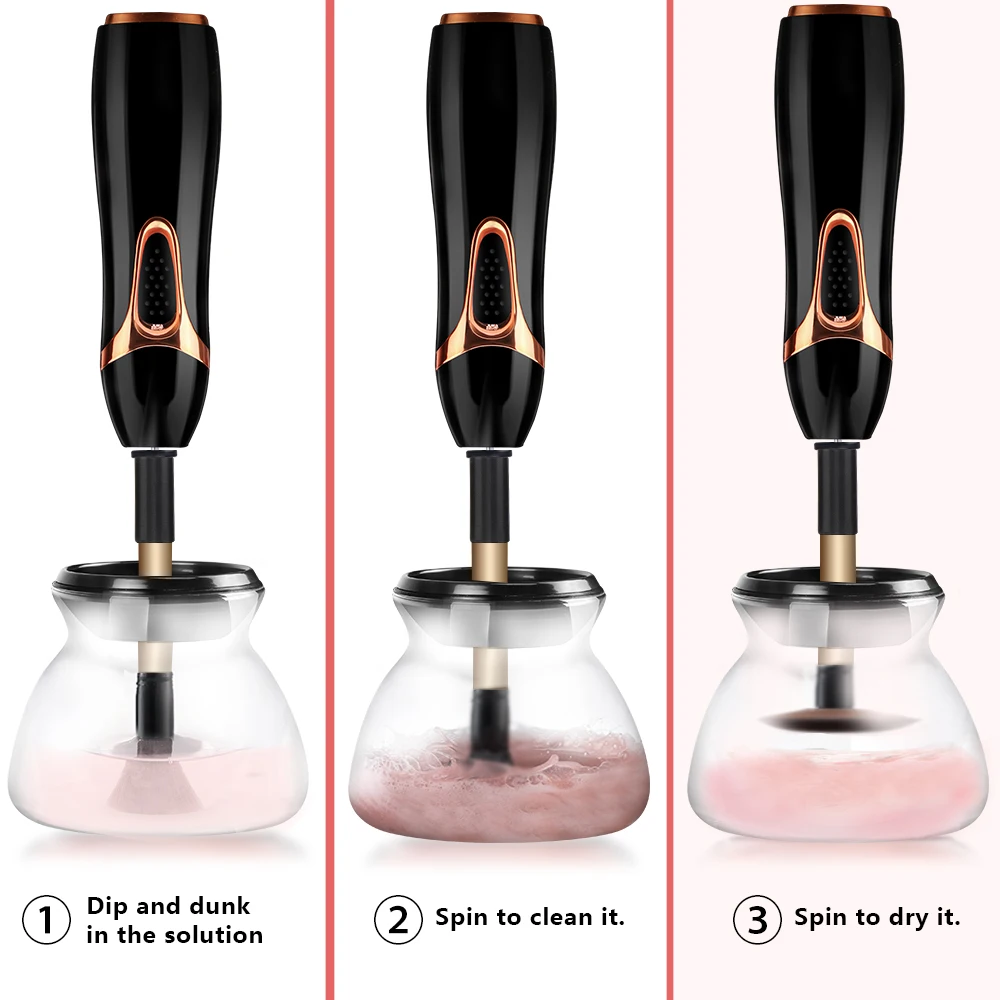 Professional Makeup Brush Cleaner Fast Washing and Drying Make up Brushes Cleaning Makeup Brush Tools and Machine
Professional Makeup Brush Cleaner Fast Washing and Drying Make up Brushes Cleaning Makeup Brush Tools and Machine