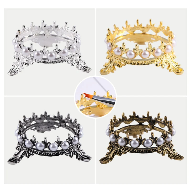 1Pcs Metal Nail Brush Pen Rack Stand Holder Glitter Crown Pearl Design Manicure Nail Art Tools Pen Showing Shelf
1Pcs Metal Nail Brush Pen Rack Stand Holder Glitter Crown Pearl Design Manicure Nail Art Tools Pen Showing Shelf