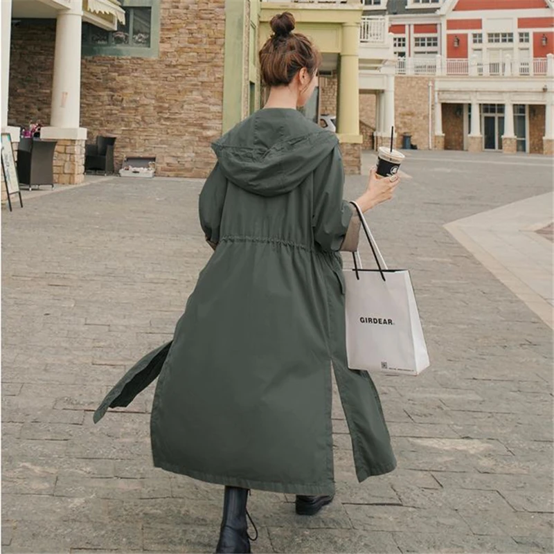 Autumn Turn-down Collar Loose Trench Coat Chic Sashes Fake Pocket Jacket Women Solid Color A-line Slim Fit Femme Tops M469
Autumn Turn-down Collar Loose Trench Coat Chic Sashes Fake Pocket Jacket Women Solid Color A-line Slim Fit Femme Tops M469