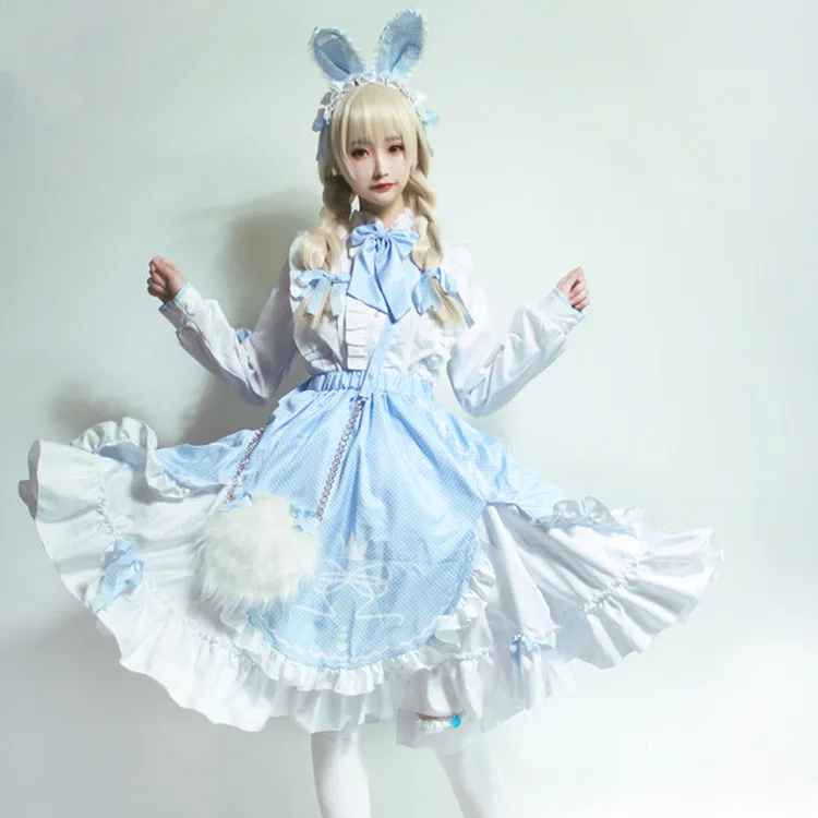 Game Miracle Nikki Cos Cartoon Lolita Cosplay Costume Daily Sweet Princess Dress Japanese Lolita Cos Costume bag wig shoes
Game Miracle Nikki Cos Cartoon Lolita Cosplay Costume Daily Sweet Princess Dress Japanese Lolita Cos Costume bag wig shoes