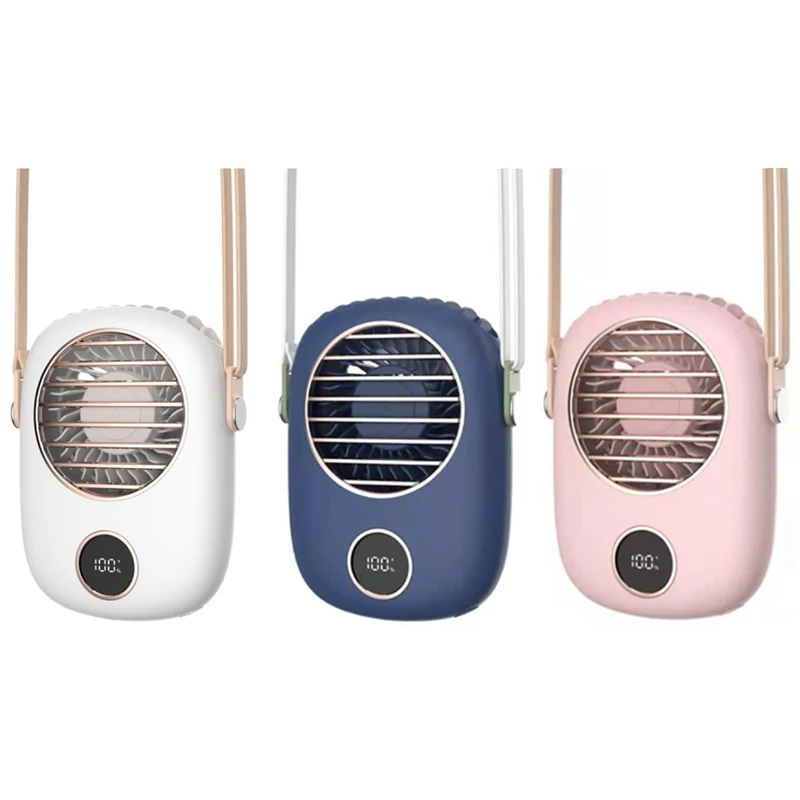 Personal Portable Neck Fan, Hanging Neck Fan,Rechargeable Outdoor Handheld Portable Silent Mini Cooling Fans LED Display
Personal Portable Neck Fan, Hanging Neck Fan,Rechargeable Outdoor Handheld Portable Silent Mini Cooling Fans LED Display