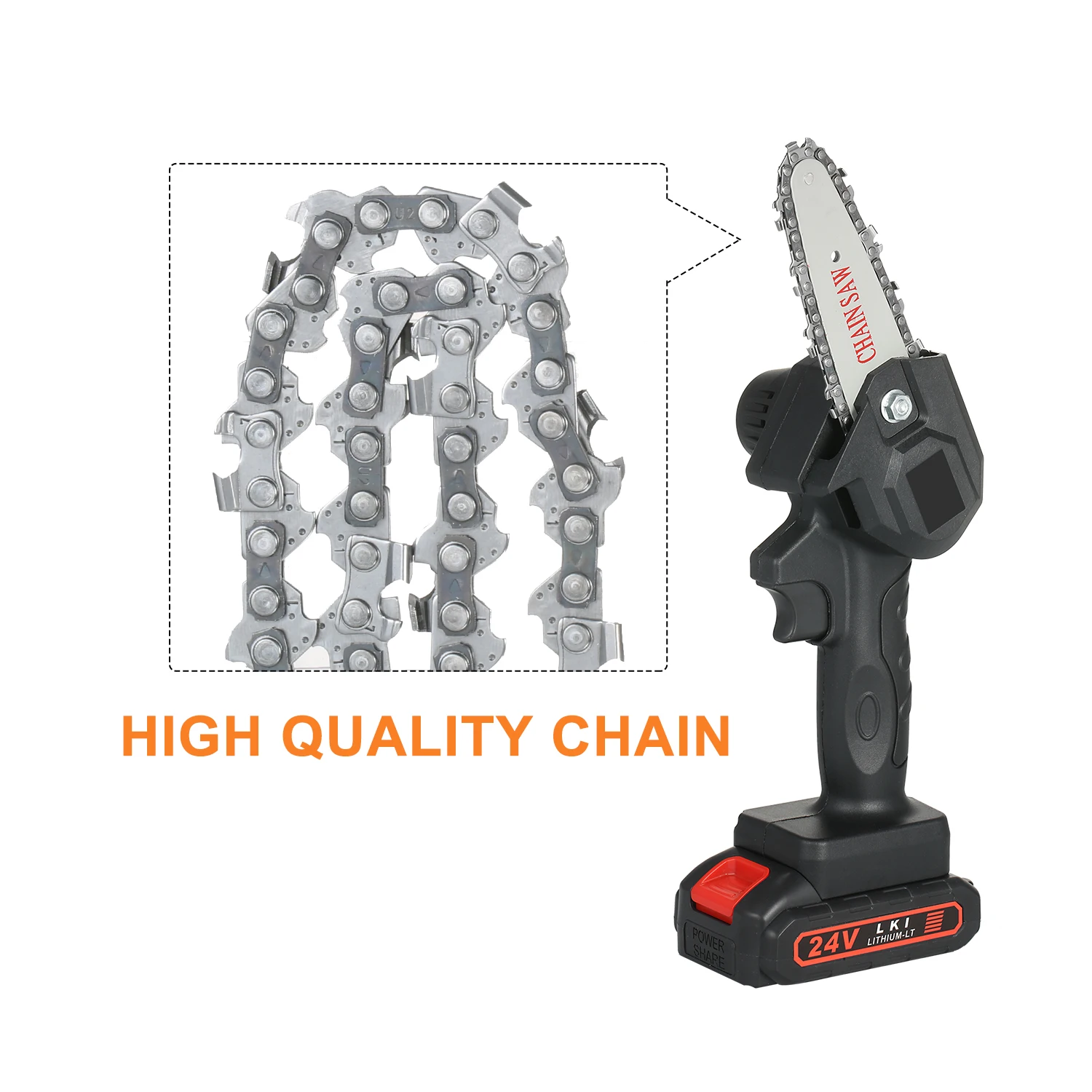 4 Inch Mini Steel Chainsaw Chain Electric Pruning Saw Accessory Garden Tool Replacement
4 Inch Mini Steel Chainsaw Chain Electric Pruning Saw Accessory Garden Tool Replacement