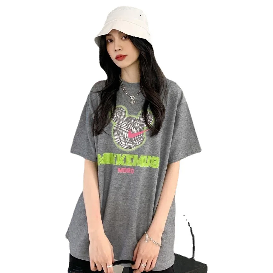 Disney 2021 Mickey T-shirt short sleeve round neck Harajuku casual loose long T-shirt combi and bodysuits
Disney 2021 Mickey T-shirt short sleeve round neck Harajuku casual loose long T-shirt combi and bodysuits