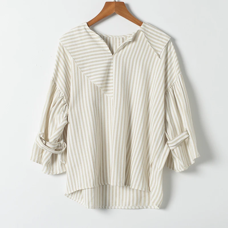 2019 новые летние женские рубашки с оборками в полоску с v-образным вырезом необычная блузка рубашка 9873
2019 новые летние женские рубашки с оборками в полоску с v-образным вырезом необычная блузка рубашка 9873