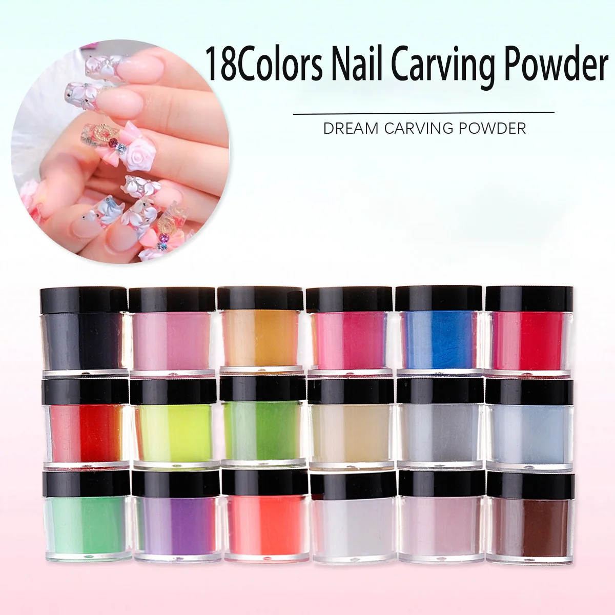 Nail Art Carving Powder Set 12colors Carving Powder Infiltration Powder Color Crystal Powder Nail Art Set For Nail Design Salon
Nail Art Carving Powder Set 12colors Carving Powder Infiltration Powder Color Crystal Powder Nail Art Set For Nail Design Salon