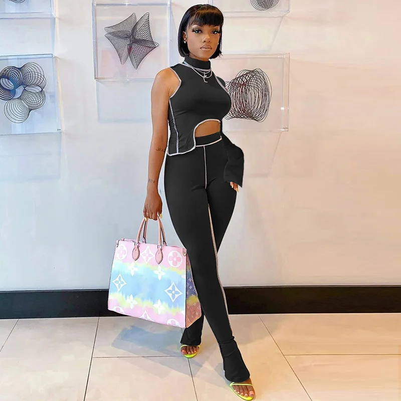 Solid One Shoulder Suits 2021 Women Spring Fashion O Neck Patchwork Irregular Tops + High Waist Sports Bodycon Long Pants Suits
Solid One Shoulder Suits 2021 Women Spring Fashion O Neck Patchwork Irregular Tops + High Waist Sports Bodycon Long Pants Suits