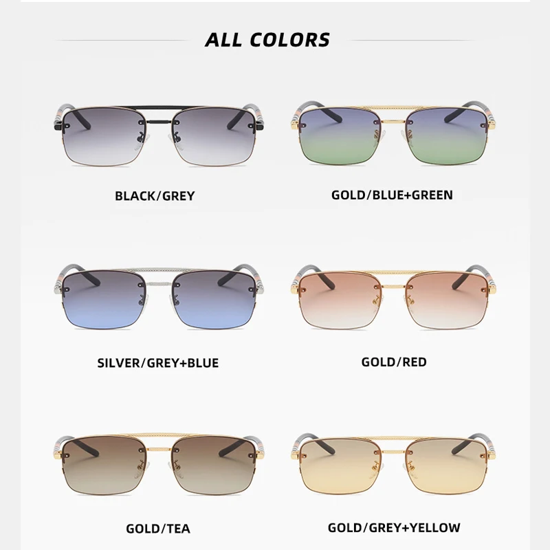 2021 New Square Metal Frame Male Sun Glasses Luxury Brand Rectangle Sunglasses Men Eyewear Unisex Shades Oculos De Sol Uv400
2021 New Square Metal Frame Male Sun Glasses Luxury Brand Rectangle Sunglasses Men Eyewear Unisex Shades Oculos De Sol Uv400