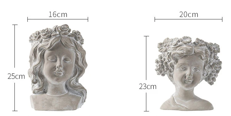 Large Art Goddess Portrait Sculpture Cement Tabletop Plants Decoration Flower Vase For Home Living Room Outdoor Garden Figurines
Large Art Goddess Portrait Sculpture Cement Tabletop Plants Decoration Flower Vase For Home Living Room Outdoor Garden Figurines