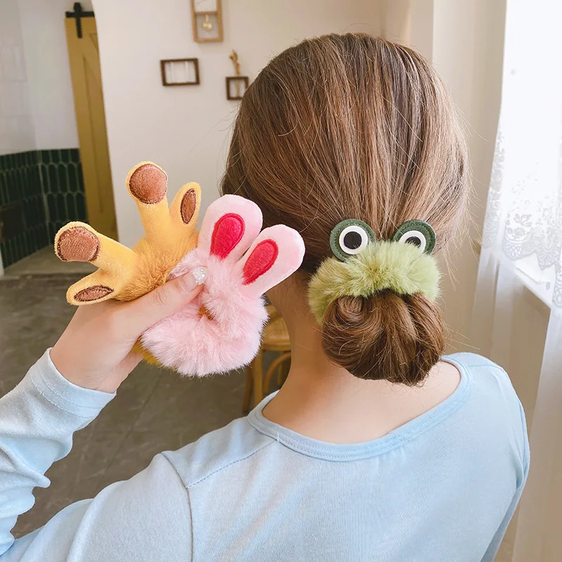 Kawaii Plush Hair Ring Cute Cartoon Animal Ear Elastic Hair Bands Hair Ornament Scrunchies For Women Winter New Fashion Headwear
Kawaii Plush Hair Ring Cute Cartoon Animal Ear Elastic Hair Bands Hair Ornament Scrunchies For Women Winter New Fashion Headwear