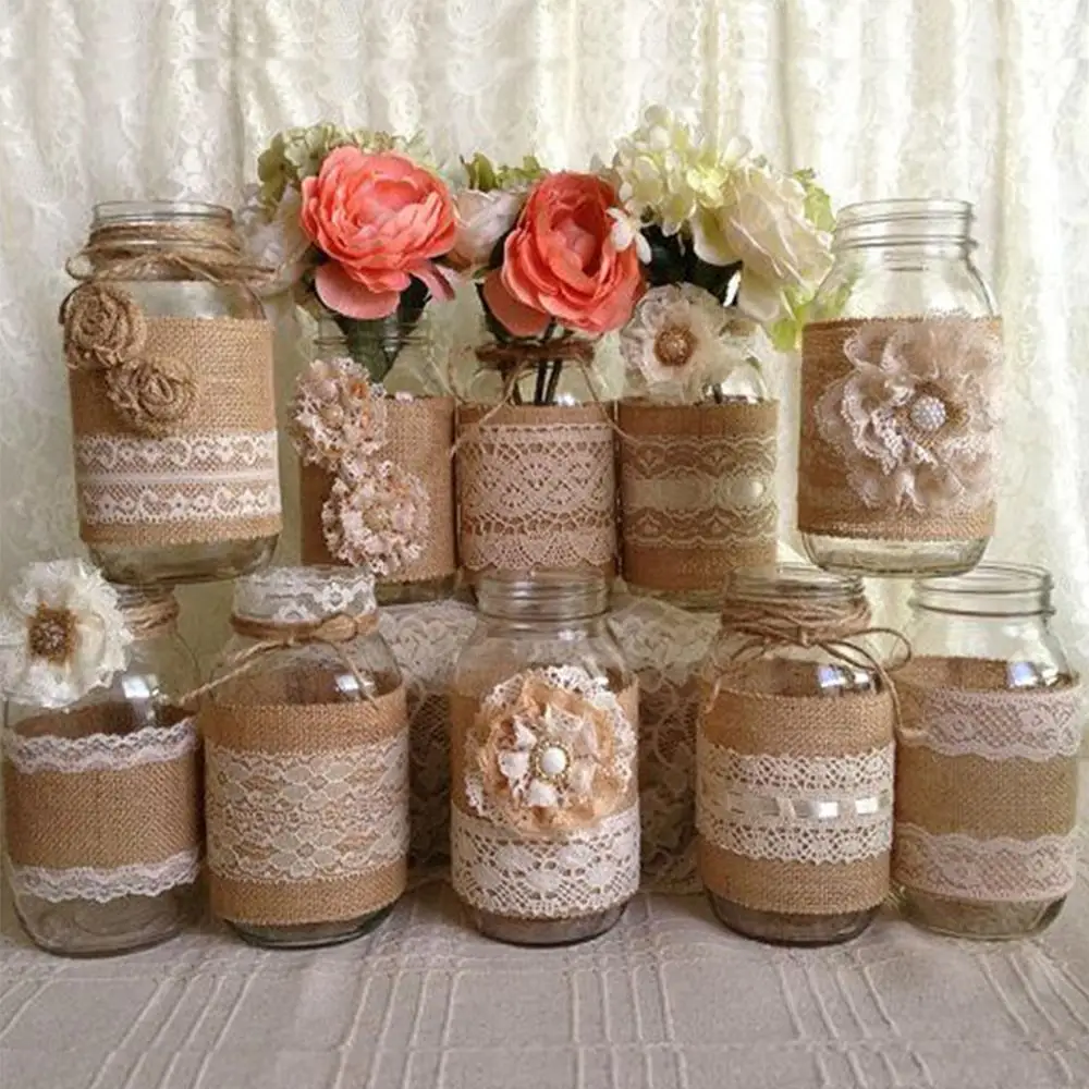 2M Natural Lace Jute Burlap Hessian Ribbon Rustci Wedding Decoration Jute Ribbon Vintage Party Favors Christmas Party Supplies
2M Natural Lace Jute Burlap Hessian Ribbon Rustci Wedding Decoration Jute Ribbon Vintage Party Favors Christmas Party Supplies