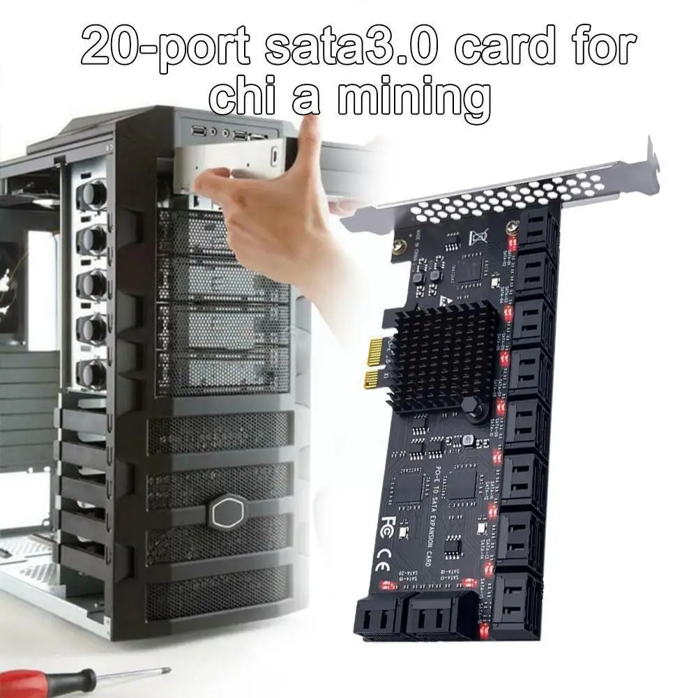 Адаптер для жесткого диска Spot PCI-E на SATA Pcie X1 20-портовая карта расширения SATA M9G2
Адаптер для жесткого диска Spot PCI-E на SATA Pcie X1 20-портовая карта расширения SATA M9G2