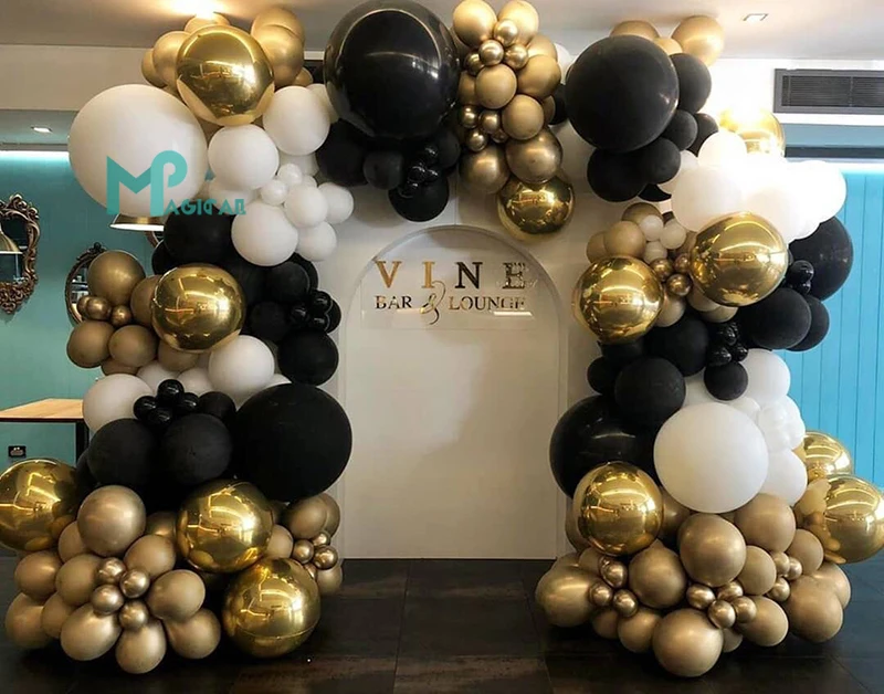 Black White Gold Metallic Balloon Garland Arch Kit 233pcs 4D Globos Baby Shower Engagements Anniversary Party Wedding Decoration
Black White Gold Metallic Balloon Garland Arch Kit 233pcs 4D Globos Baby Shower Engagements Anniversary Party Wedding Decoration